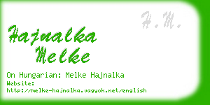 hajnalka melke business card